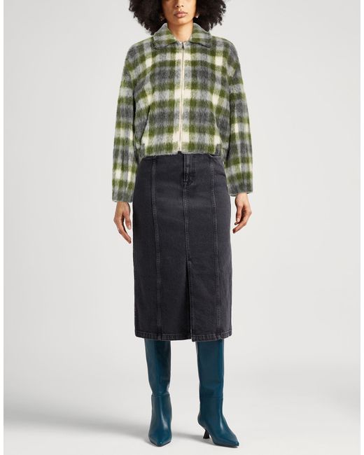 DES_PHEMMES Green Jacket Acrylic, Polyester, Wool, Alpaca Wool