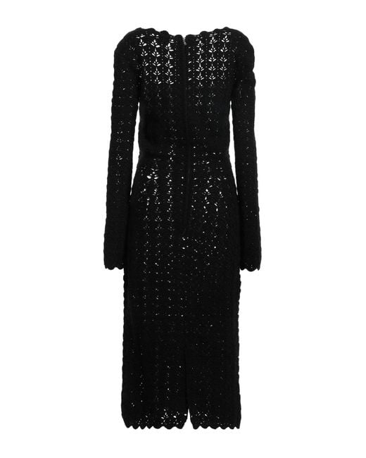 Dolce & Gabbana Black Midi Dress