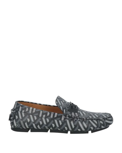Versace Gray Loafers for men