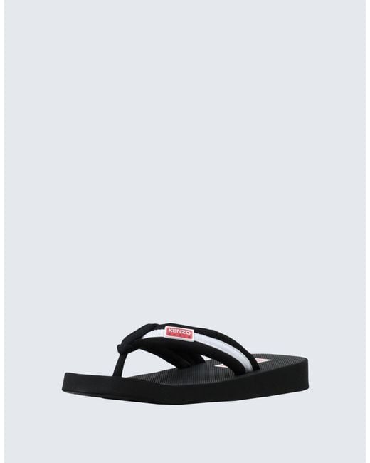 KENZO Black Thong Sandal