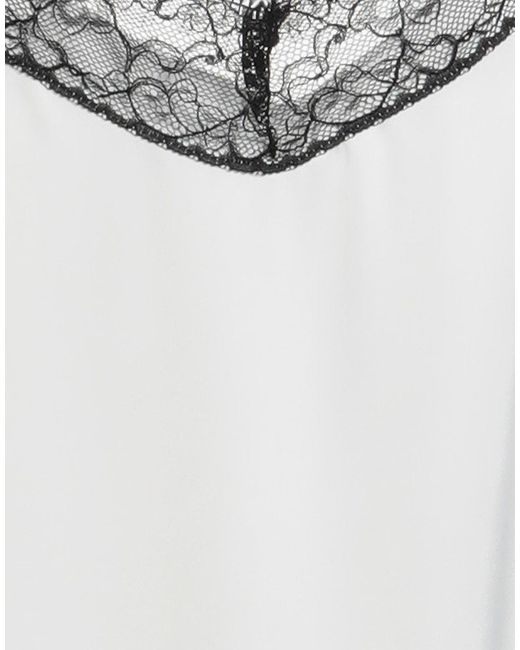 Gaelle Paris Gray Top Polyester, Elastane