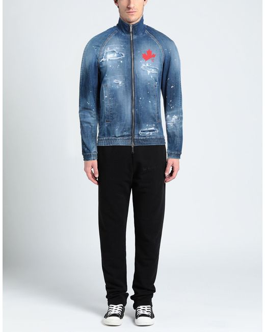 DSquared² Blue Denim Outerwear for men