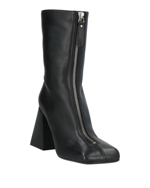 Vic Matié Black Ankle Boots Leather