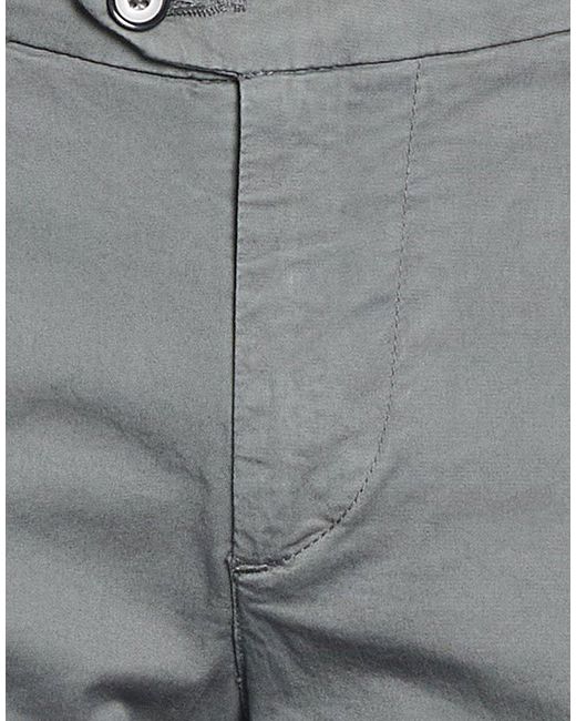 0/zero Construction Gray Pants Cotton, Elastane for men