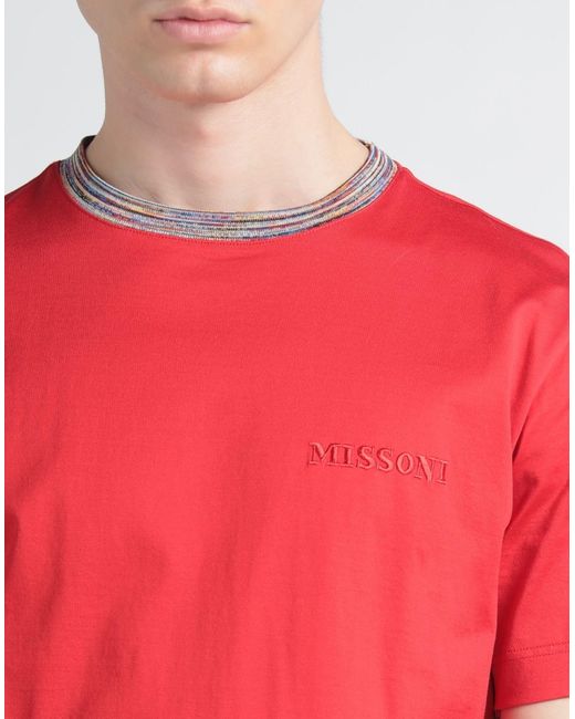 Missoni Red T-shirt for men