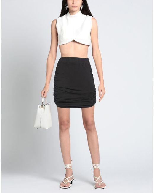 Ragdoll Black Mini Skirt Viscose, Elastane