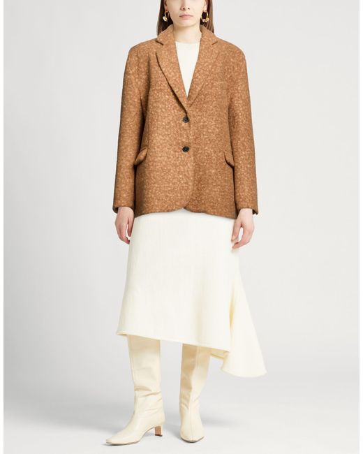 ViCOLO Brown Camel Coat Polyester
