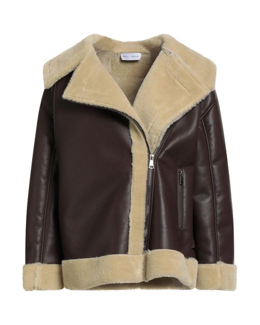 WEILI ZHENG Black Shearling- & Kunstfell