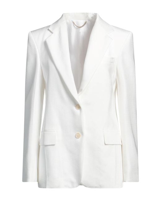 Victoria Beckham White Blazer Viscose