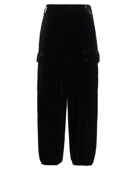 Compagnia Italiana Black Pants Polyester, Elastane