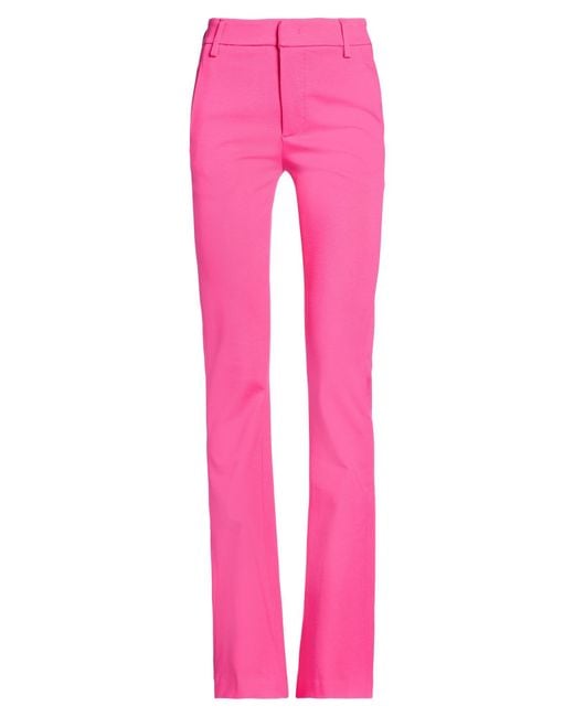 Dondup Pink Fuchsia Pants Viscose, Polyamide, Elastane