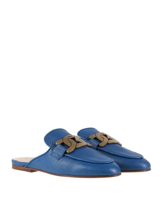 Tod's Blue Mules & Clogs