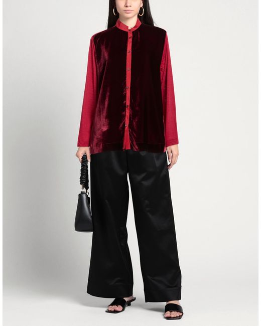 Whyci Red Shirt Wool, Nylon, Polyester