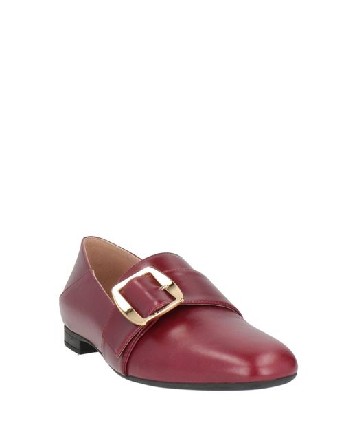 Bally Purple Loafers Calfskin