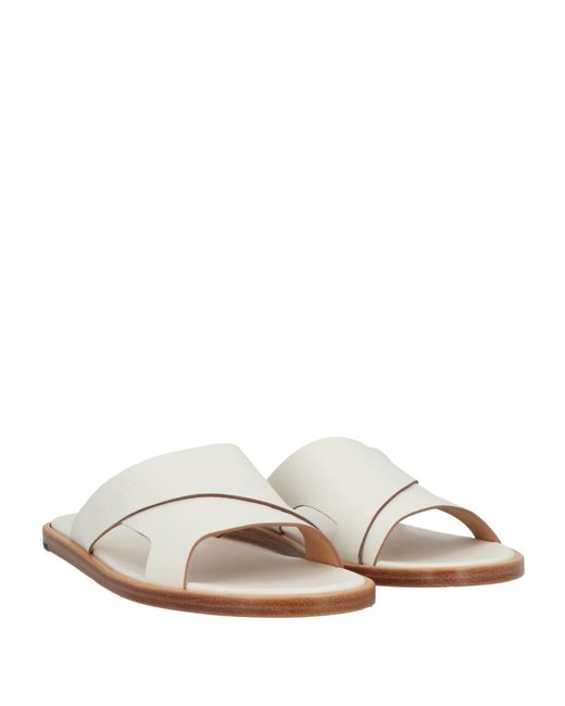 Santoni White Sandals for men