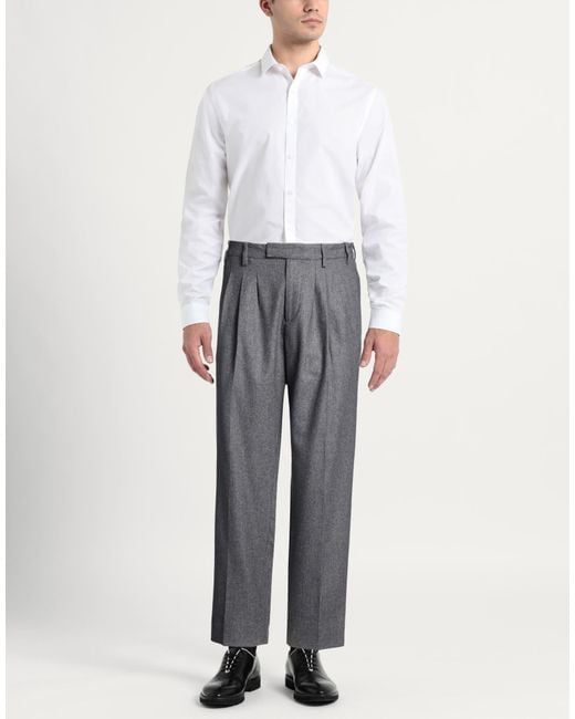 Briglia 1949 Gray Racconta La Sartoria Pants Wool, Polyamide, Cashmere, Elastane for men