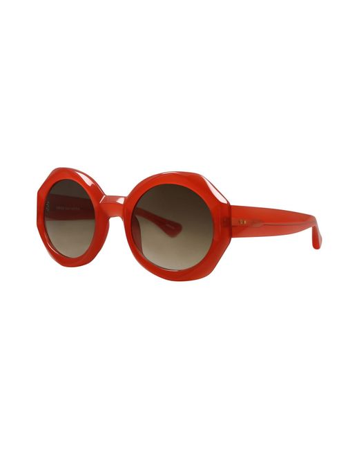 Occhiali Da Sole di Linda Farrow in Red