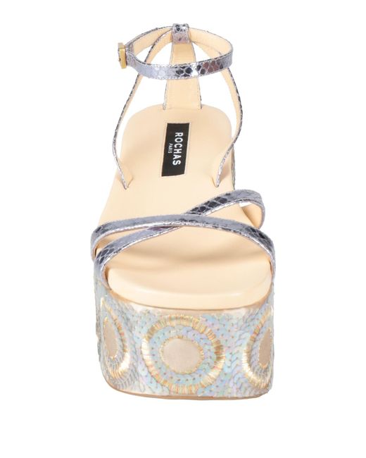 Rochas Natural Sandals Leather