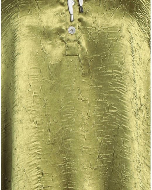 High Green Military Top Polyester
