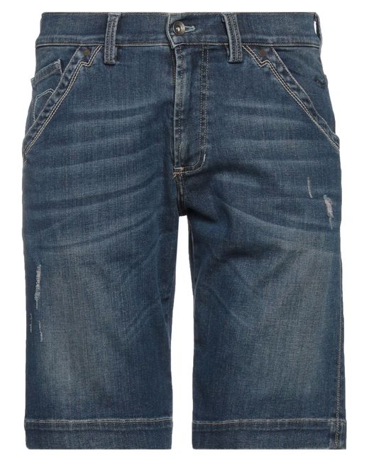 Mason's Blue Denim Shorts for men