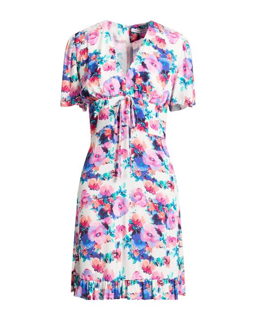 Mar De Margaritas White Mini Dress Viscose