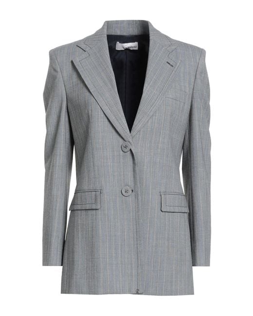 Lardini Gray Blazer Polyester, Wool, Elastane