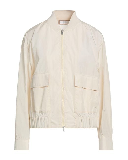 Peserico White Easy Jacket Polyamide, Cotton
