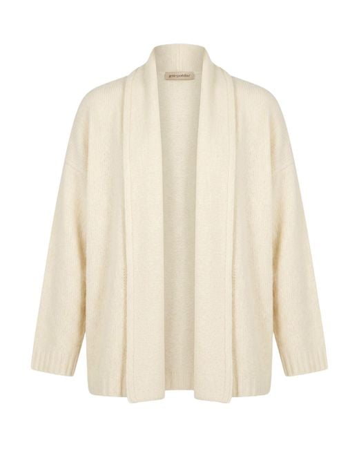 Gentry Portofino Natural Cream Cardigan Virgin Wool, Polyamide