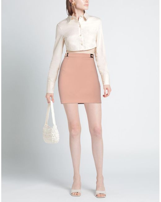 Elisabetta Franchi Natural Mini Skirt