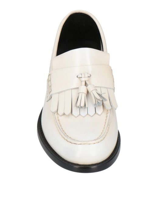 Doucal's White Loafers Leather for men