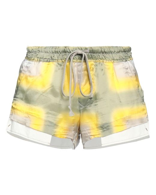Rick Owens Yellow Shorts & Bermuda Shorts