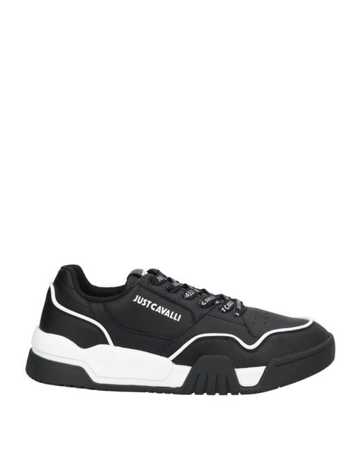 Just Cavalli Black Sneakers Leather for men