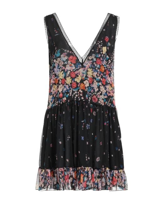MEIMEIJ Black Mini Dress Polyester, Polyamide