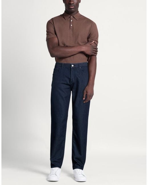 ARMANI EXCHANGE Blue Jeans Cotton, Polyester, Elastane for men