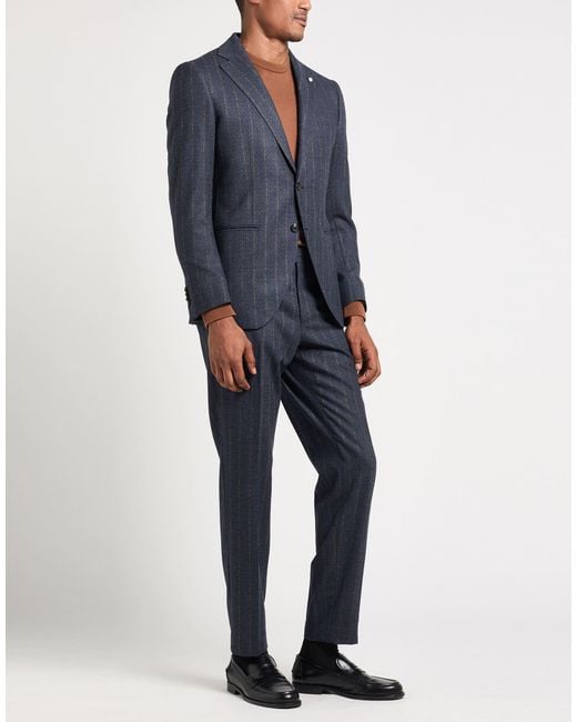 Luigi Bianchi Blue Suits for men