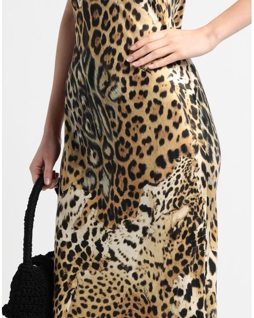 Roberto Cavalli Metallic Maxi-Kleid