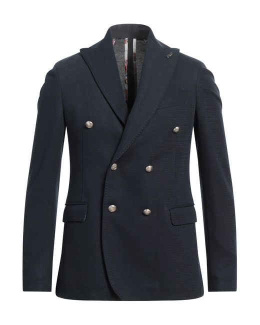 Bob Blue Blazer Polyester, Viscose, Elastane for men