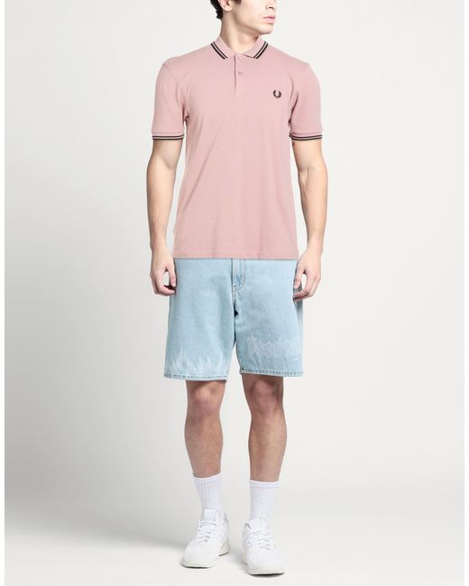 FRED PERRY x COMME des GARÇONS Pink Polo Shirts for men