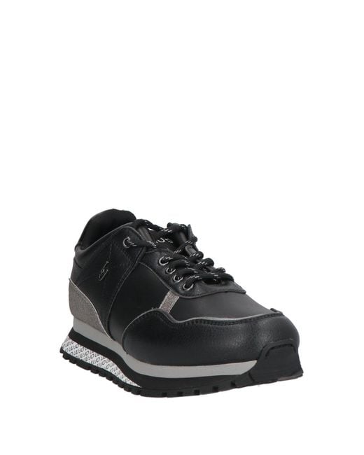Liu Jo Black Sneakers Textile Fibers, Leather