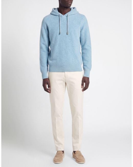 Gran Sasso Blue Sweater Virgin Wool, Viscose, Cashmere for men