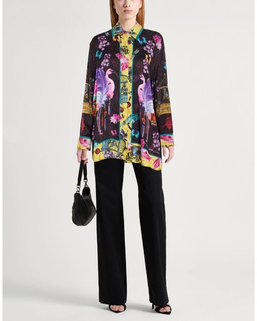 Versace Jeans Couture Blue Shirt Viscose