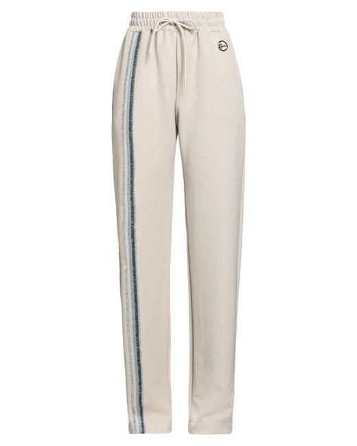 Gaelle Paris Natural Pants Polyester, Viscose, Elastane, Polyamide
