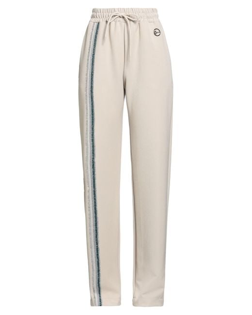 Gaelle Paris Natural Pants Polyester, Viscose, Elastane, Polyamide
