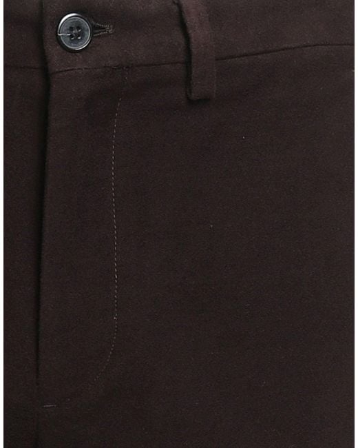 Theory Black Dark Pants Cotton, Elastane for men