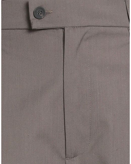 SKILLS & GENES Gray Pants Polyester, Viscose, Wool, Elastane