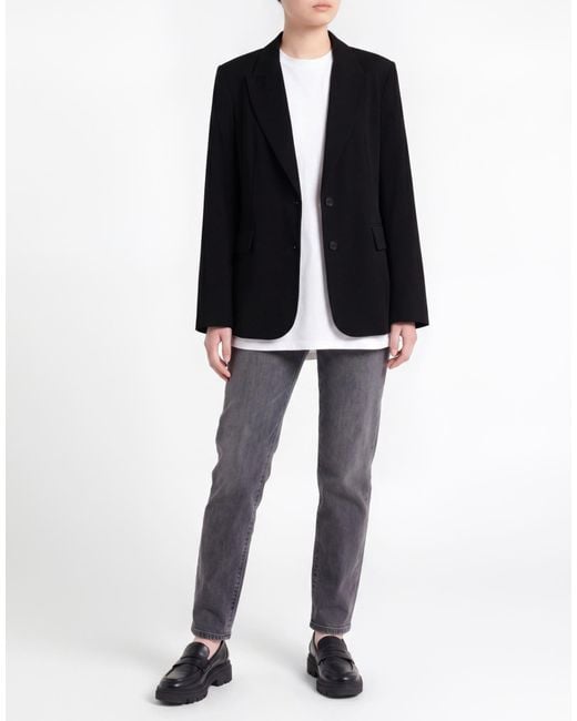 Please Black Blazer Polyester