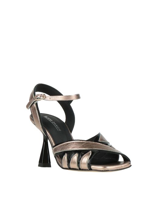 Elvio Zanon Metallic Sandals