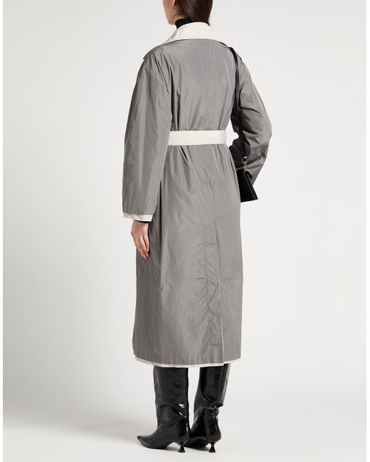 Giorgio Armani Gray Overcoat & Trench Coat