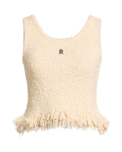 Rabanne Natural Ivory Top Cotton, Polyamide, Acrylic, Mohair Wool, Elastane