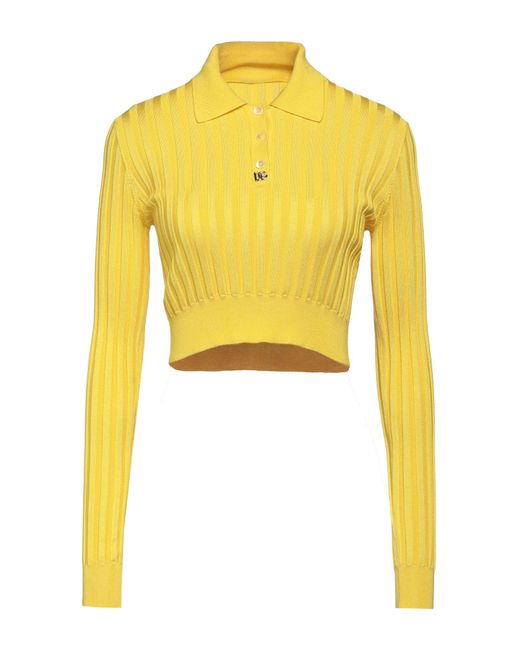 Dolce & Gabbana Yellow Sweater Silk, Bronze